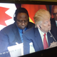 Screenshot from Italy’s Sky TG24 TV station showing Donald Trump listening to the Italian Prime Minister (TG 24/Twitter)